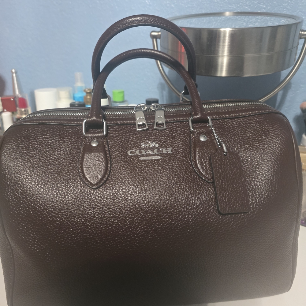 Coach Dark Brown Leather Satchel
